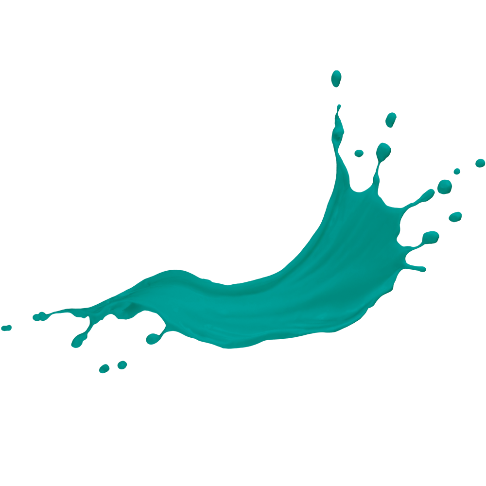 Türkisfarbene Farbspritzer Vektor
